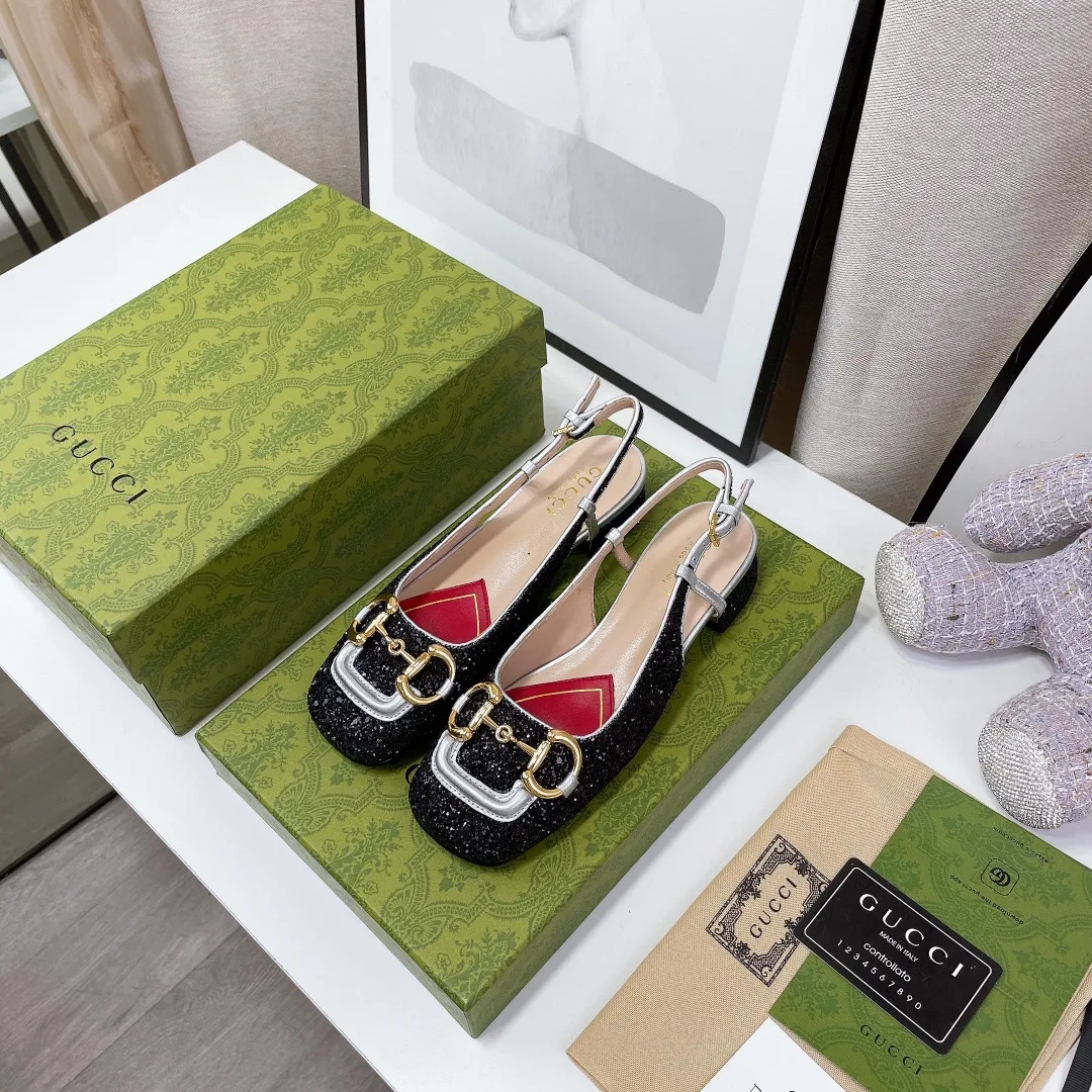 Alternative view of Gucci Lovelight Slingback With Horsebit Black