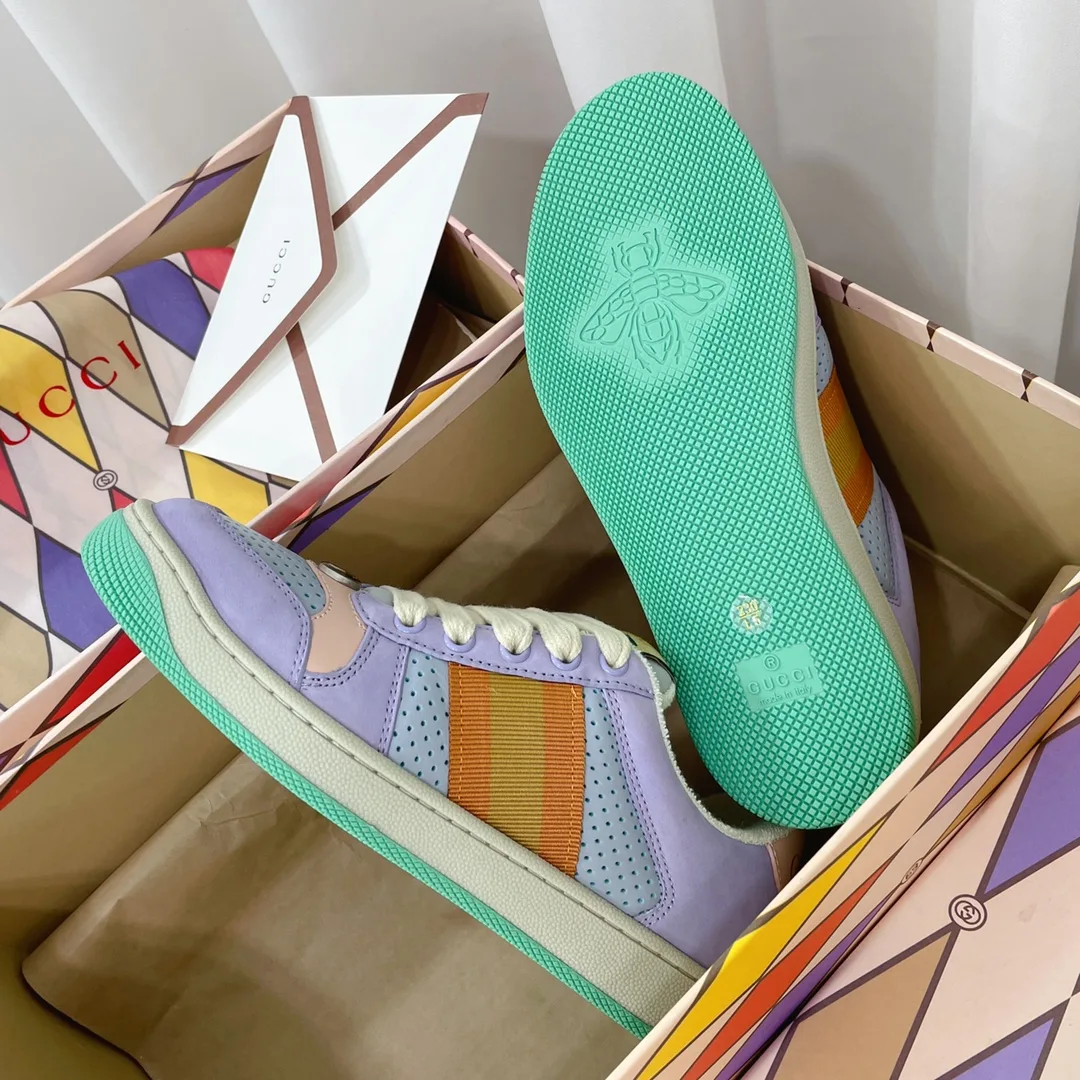 Gucci Women’s Screener Sneaker Light Blue - Image 3