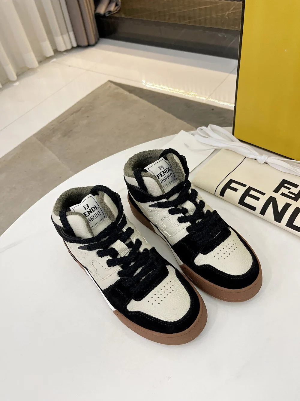 Fendi Low Tops In Black - Image 3