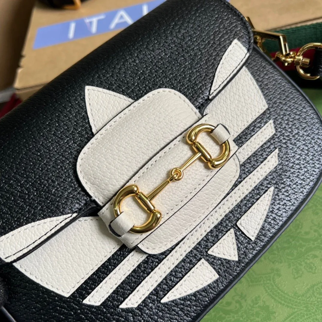 Gucci x Adidas Horsebit 1955 Mini Bag Black - Image 4