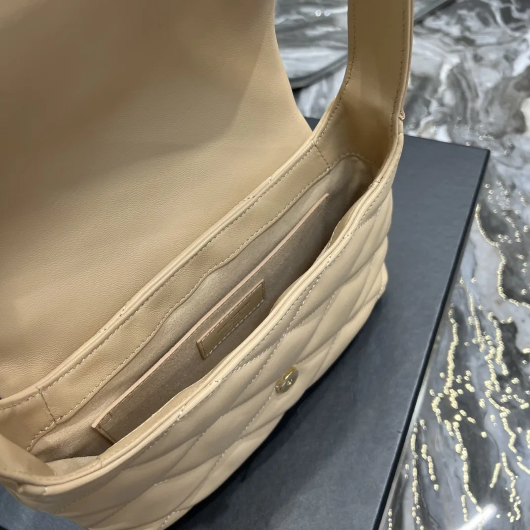 Alternative view of Saint Laurent Le 57 Hobo Shoulder Bag Beige