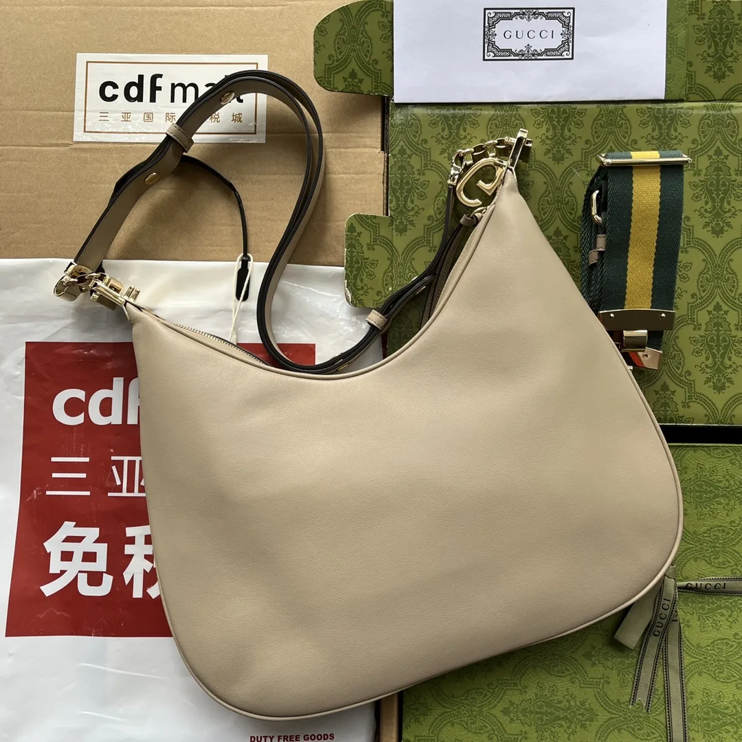 Gucci Atache Large Shoulder Bag Beige - Image 2