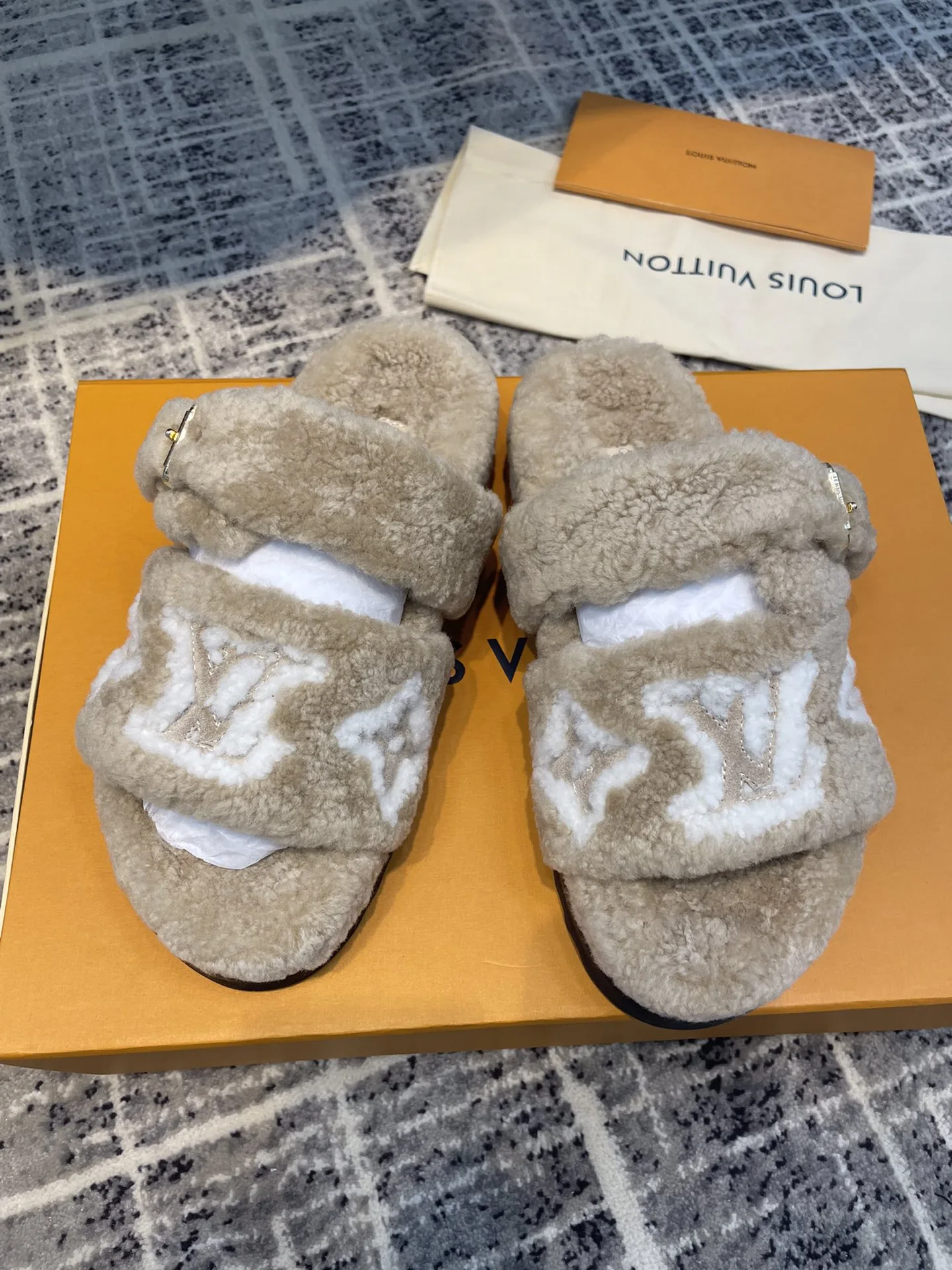 Louis Vuitton Women’s Paseo Flat Comfort Mule Grey - Image 5