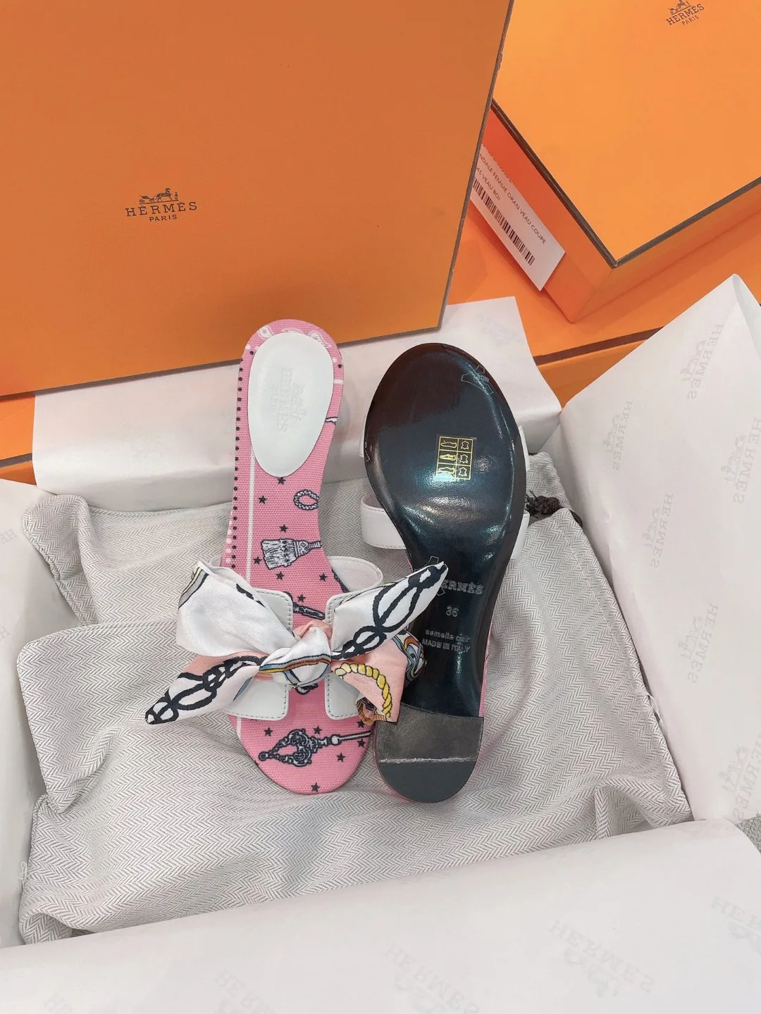 Hermes Oasis Sandal Pink , Shoes - Image 5