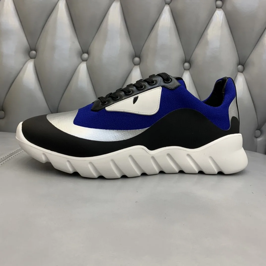 Fendi Force Low Tops Sneakers Blue/Grey - Image 4