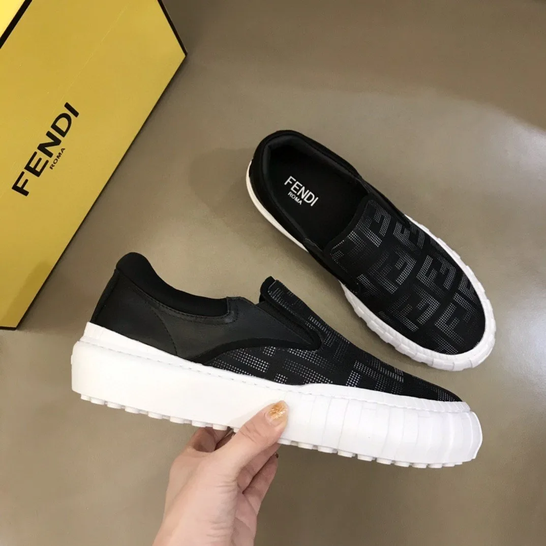 Fendi Force Slip On Sneakers Black 7E1454AD77F13RZ - Image 6
