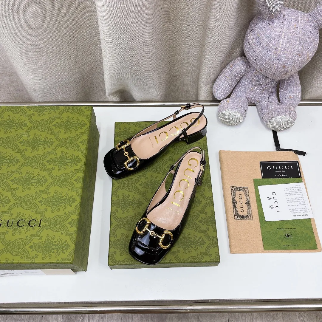 Gucci Women’s Slingback With Horsebit Black - Image 3