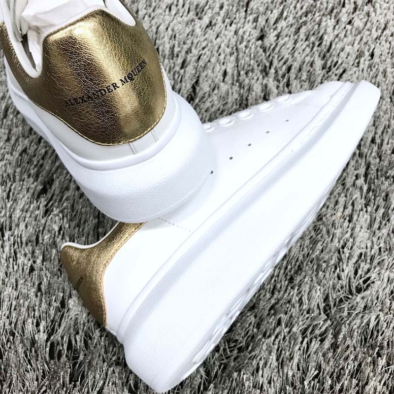 Alexander Mcqueen Men Oversized Sneaker Shoes-Gold - image 4