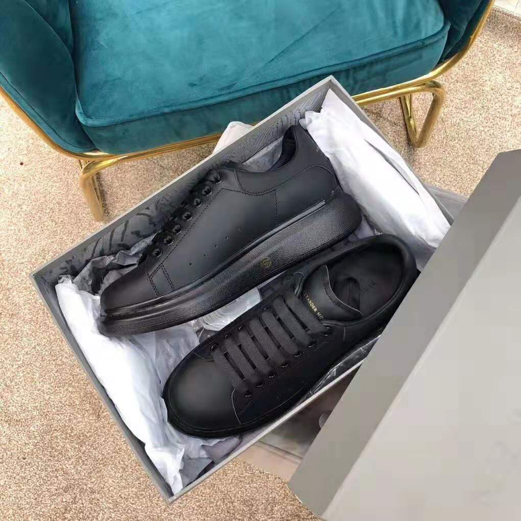 Alexander Mcqueen Men Shoes Oversized Sneaker Black Smooth Calf Leather Sneaker - image 5