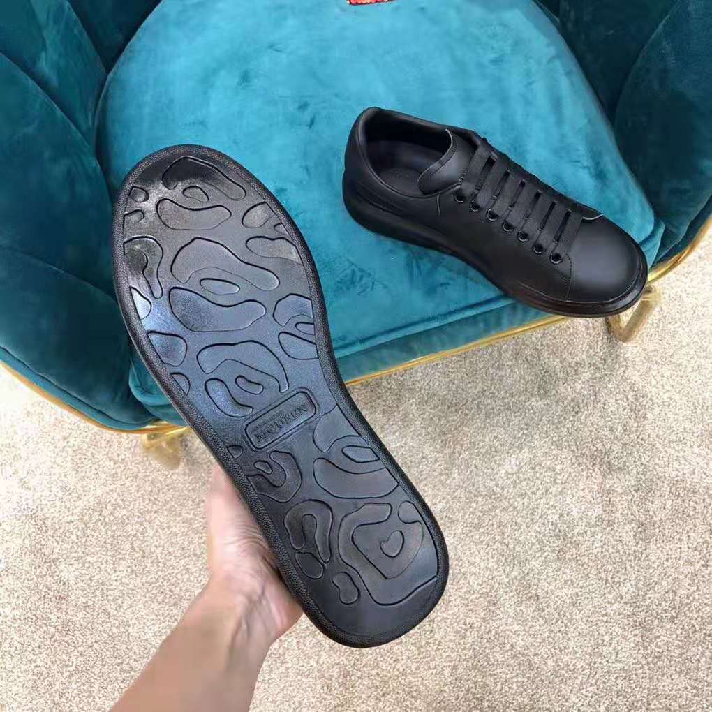 Alexander Mcqueen Men Shoes Oversized Sneaker Black Smooth Calf Leather Sneaker - image 8