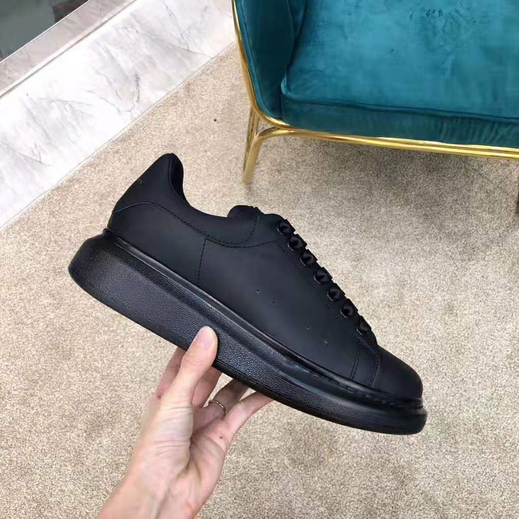 Alexander Mcqueen Men Shoes Oversized Sneaker Black Smooth Calf Leather Sneaker - image 7