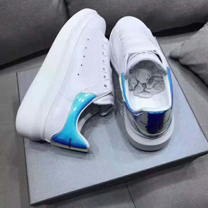 Alexander Mcqueen Men Shoes Oversized Sneaker White Smooth Calf Leather Lace-Up - image 4