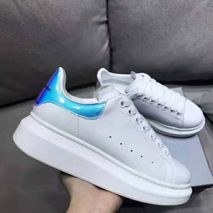 Alexander Mcqueen Men Shoes Oversized Sneaker White Smooth Calf Leather Lace-Up - image 7
