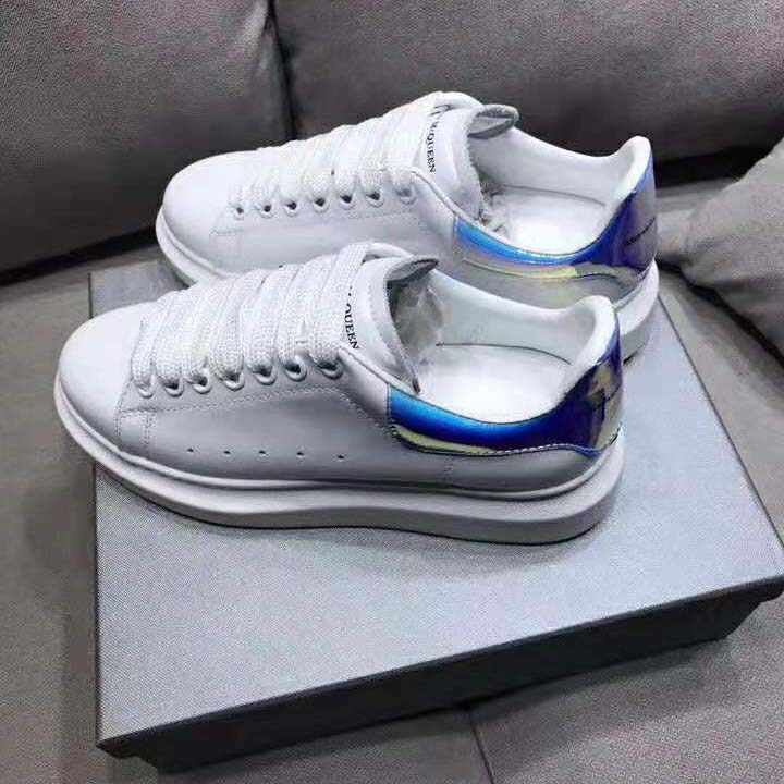 Alexander Mcqueen Men Shoes Oversized Sneaker White Smooth Calf Leather Lace-Up - image 5