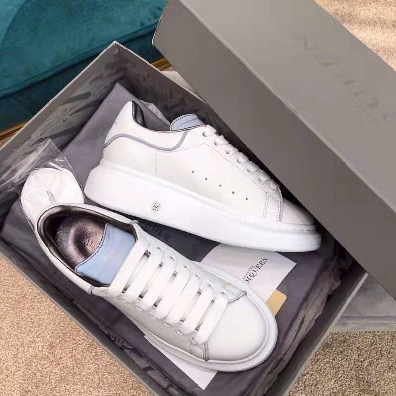 Overhead shot highlighting chunky sole of Alexander Mcqueen Men Shoes Oversized Sneaker