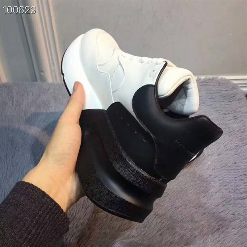 Alexander Mcqueen Unisex Oversized Runner 50mm Heel Hight-Black - image 8