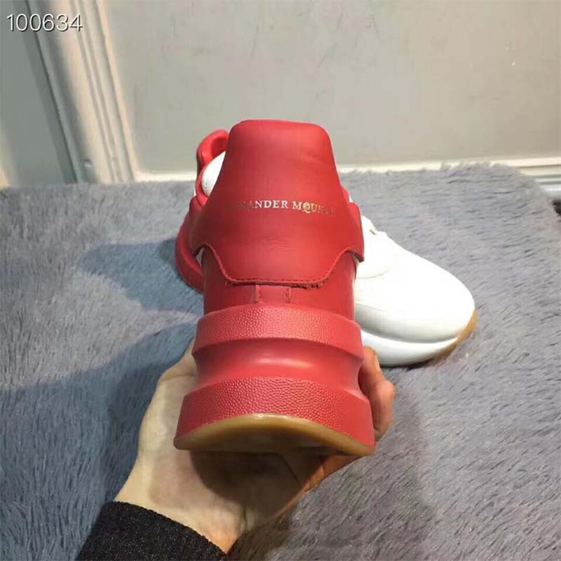 Alexander Mcqueen Unisex Oversized Runner 50mm Heel Hight-Red - image 9