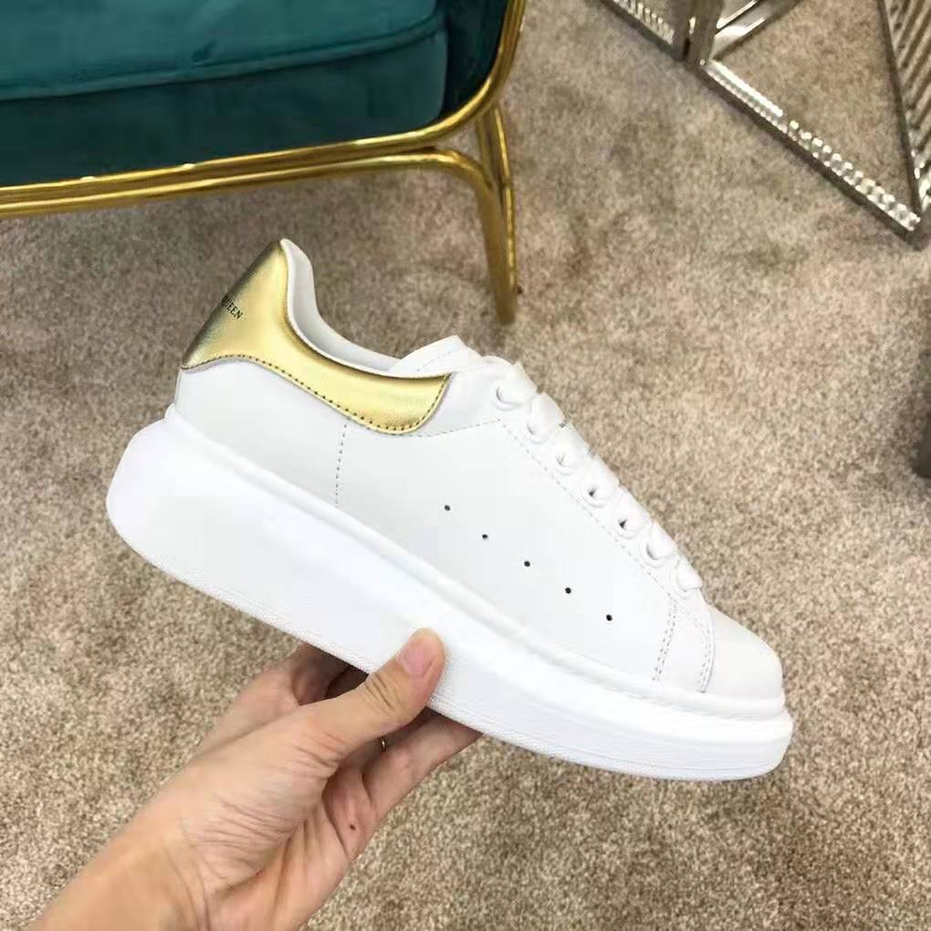 Alexander Mcqueen Unisex Oversized Sneaker White Smooth Calf Leather Lace-Up - image 4