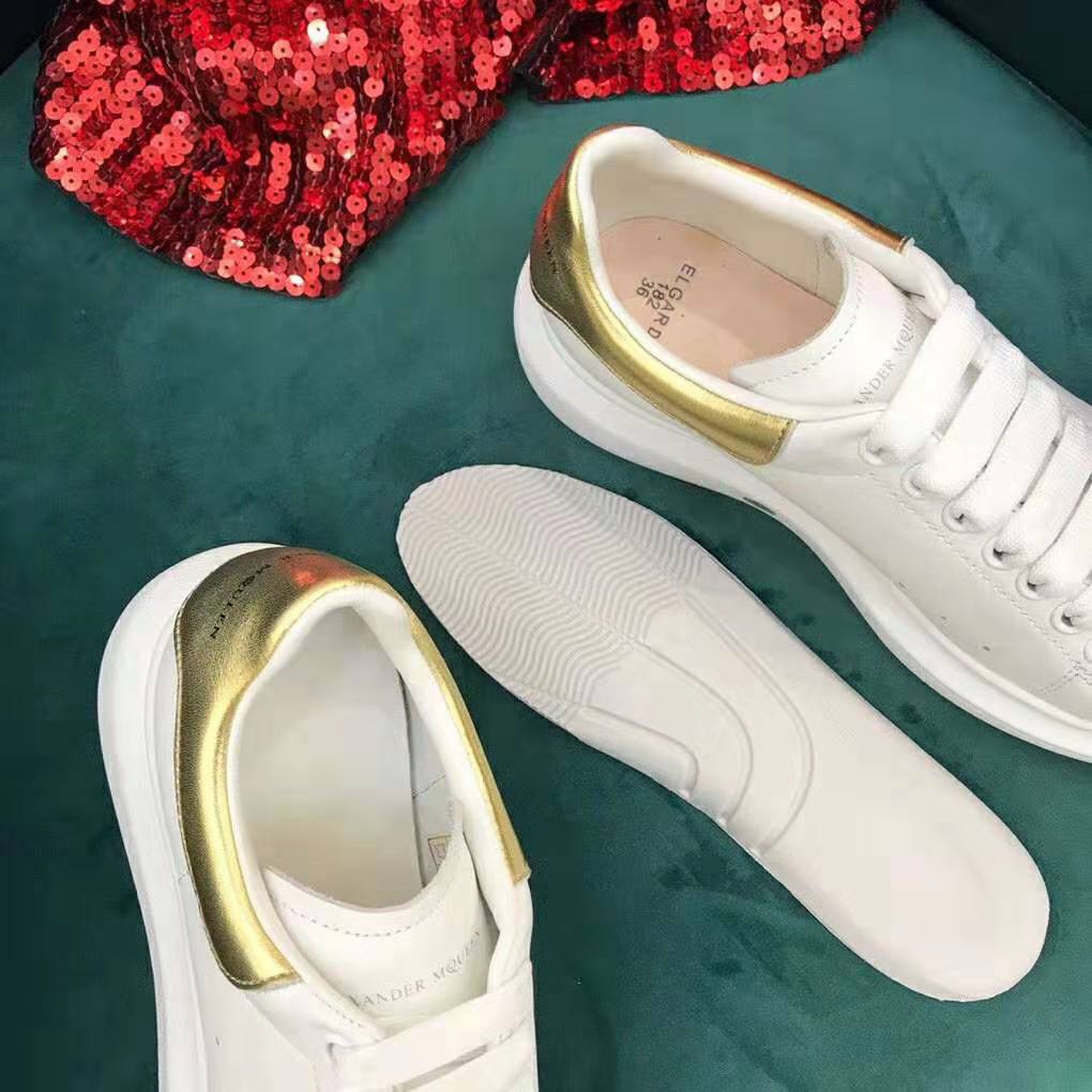 Alexander Mcqueen Unisex Oversized Sneaker White Smooth Calf Leather Lace-Up - image 6