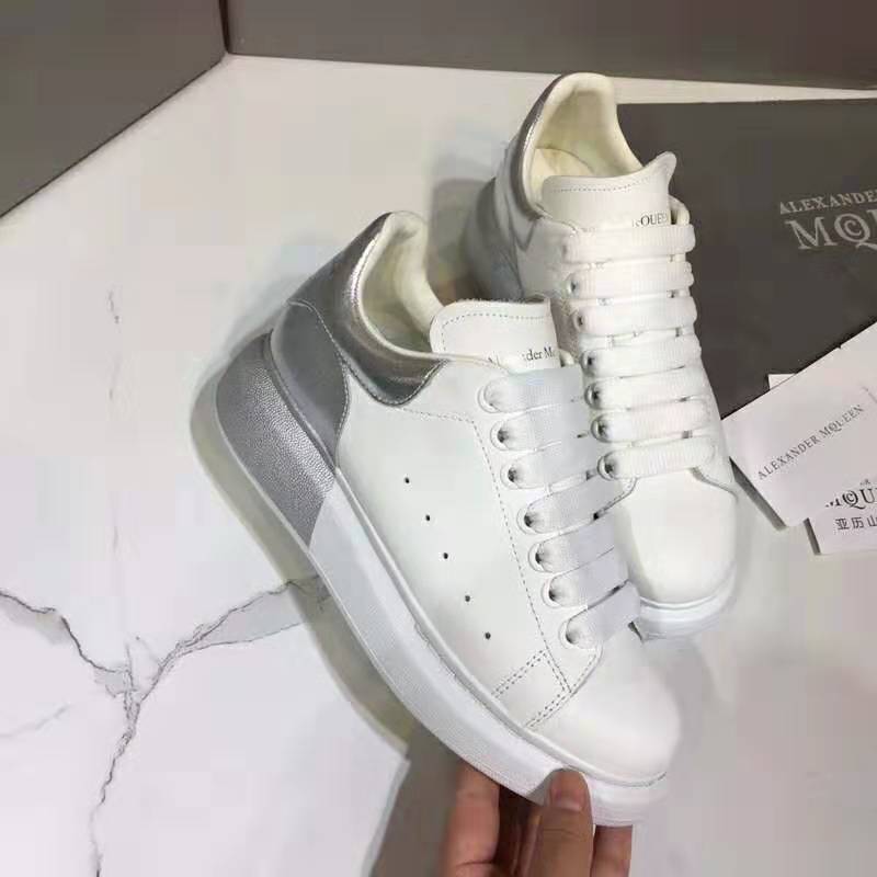 Alexander Mcqueen Women Oversized Sneaker White Smooth Calf Leather Lace-Up Sneaker - image 4