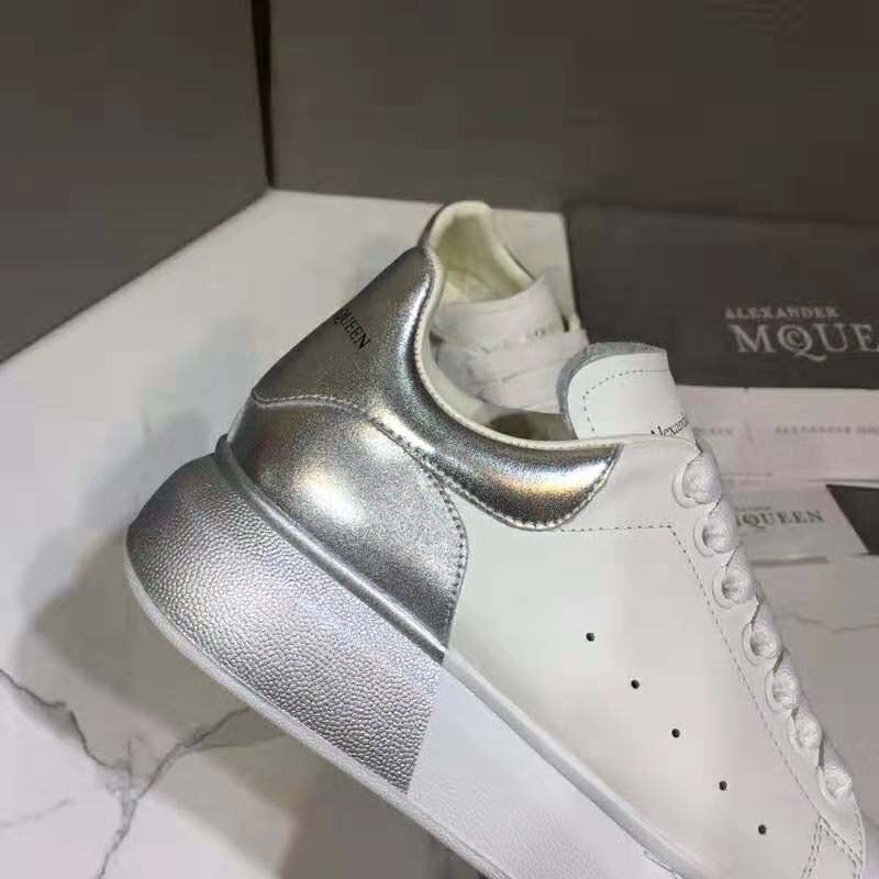 Alexander Mcqueen Women Oversized Sneaker White Smooth Calf Leather Lace-Up Sneaker - image 7