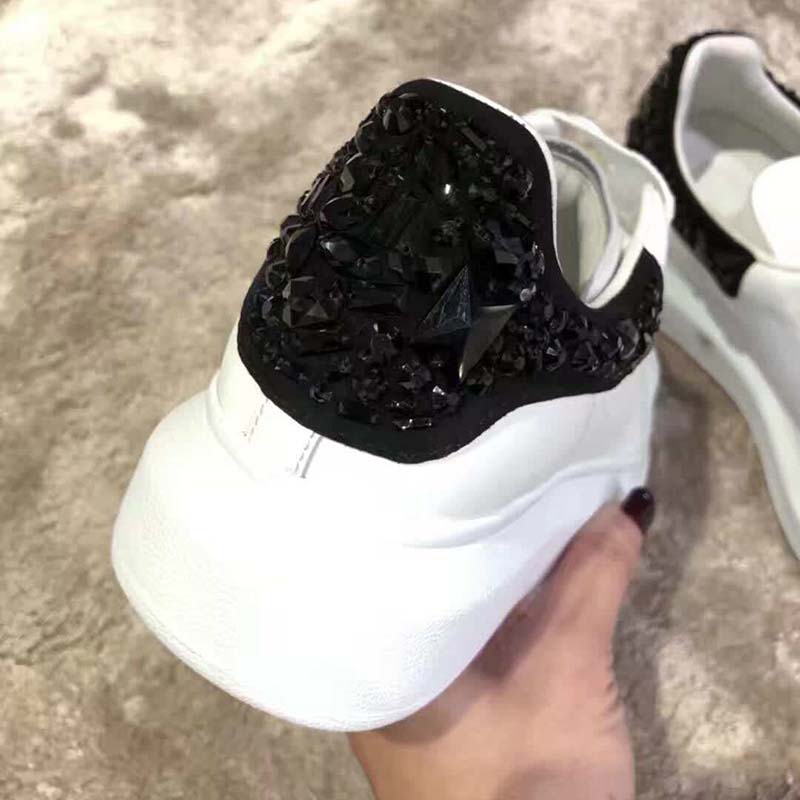 Alexander Mcqueen Women Oversized Sneaker with Cluster Embroidery Shoes White - image 5
