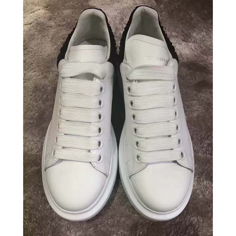 Alexander Mcqueen Women Oversized Sneaker with Cluster Embroidery Shoes White - image 4