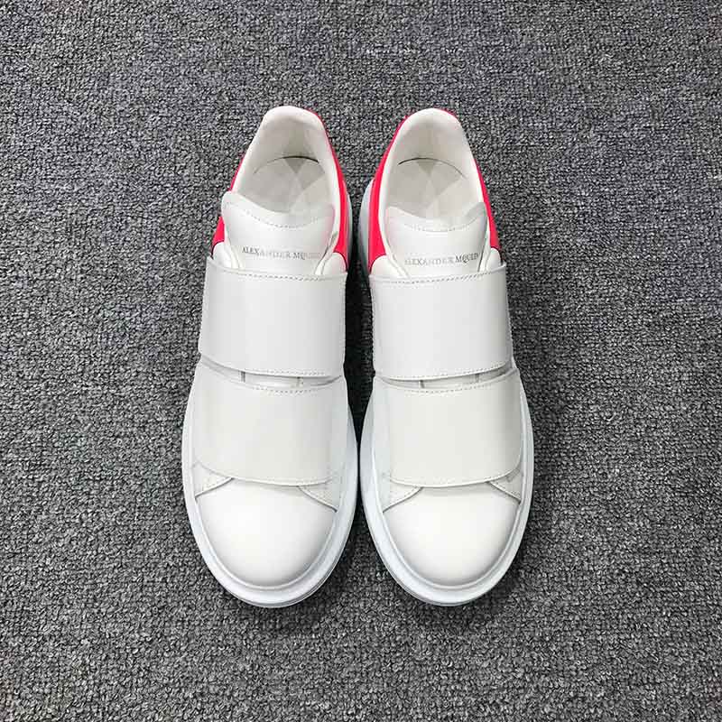 Alexander Mcqueen Women Oversized Sneaker with Double-Strap Shoes-Carmine - image 4