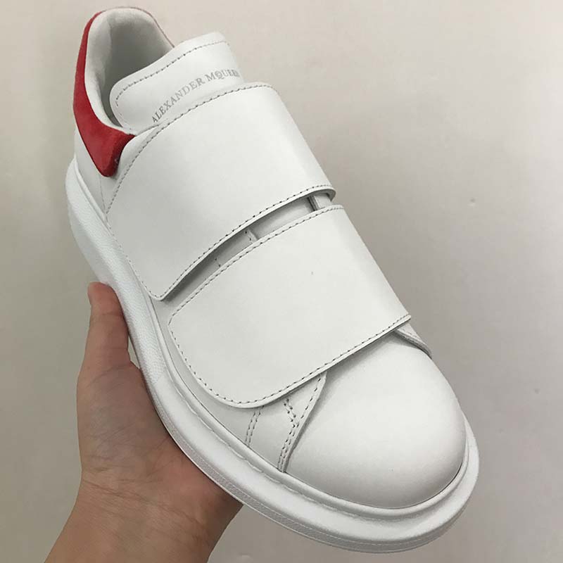 Alexander Mcqueen Women Oversized Sneaker with Double-Strap Shoes-Red - image 5