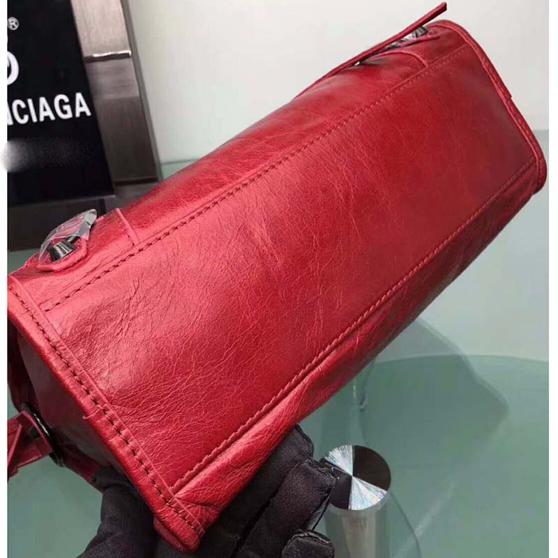 Balenciaga Classic City Top Handle and Should Bag-Red - image 5