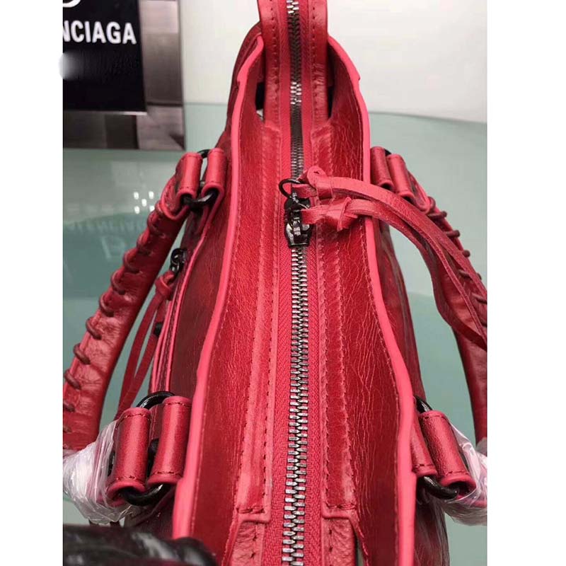 Balenciaga Classic City Top Handle and Should Bag-Red - image 4