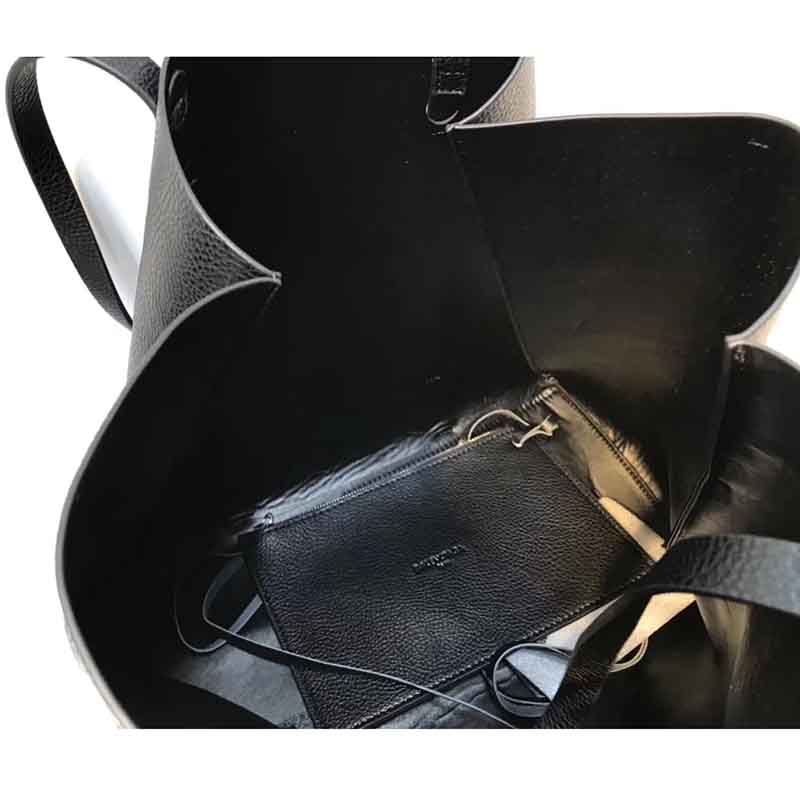 Balenciaga Everyday Tote M Calfskin with Handles-Black - image 4