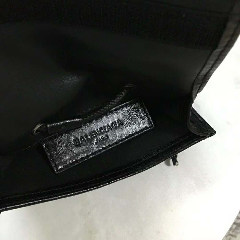 Balenciaga Men Explorer Pouch Strap in Leather-Black - image 9
