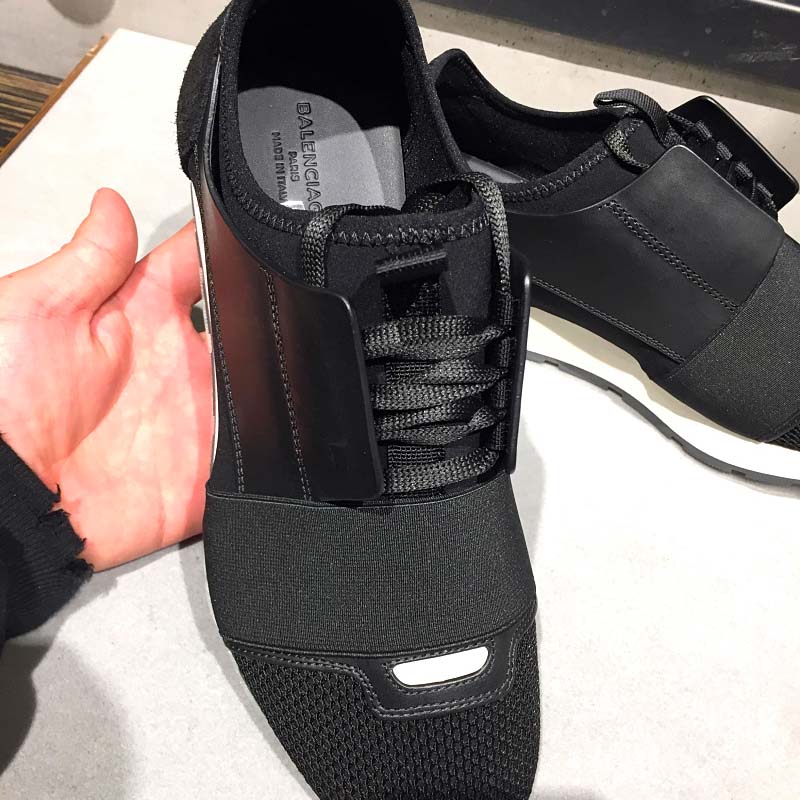 Balenciaga Men Race Runners Shoes Black - image 5