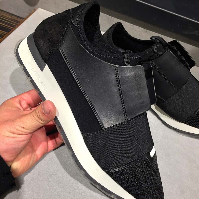 Balenciaga Men Race Runners Shoes Black - image 4