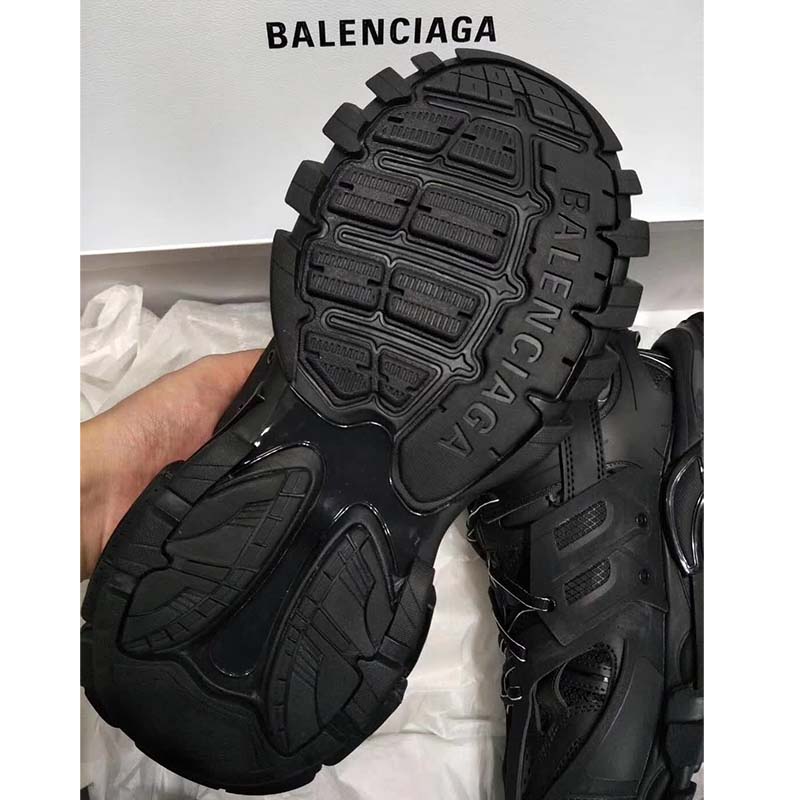 Balenciaga Men Shoes Track Trainers in Black Mesh and Nylon-Black - image 6