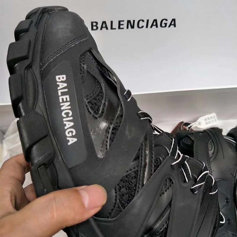 Balenciaga Men Shoes Track Trainers in Black Mesh and Nylon-Black - image 8