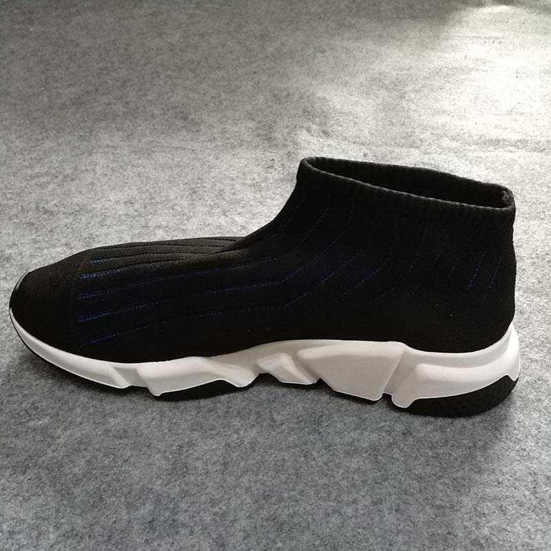 Balenciaga Men Speed Trainer Ribs Shoes Black - image 5