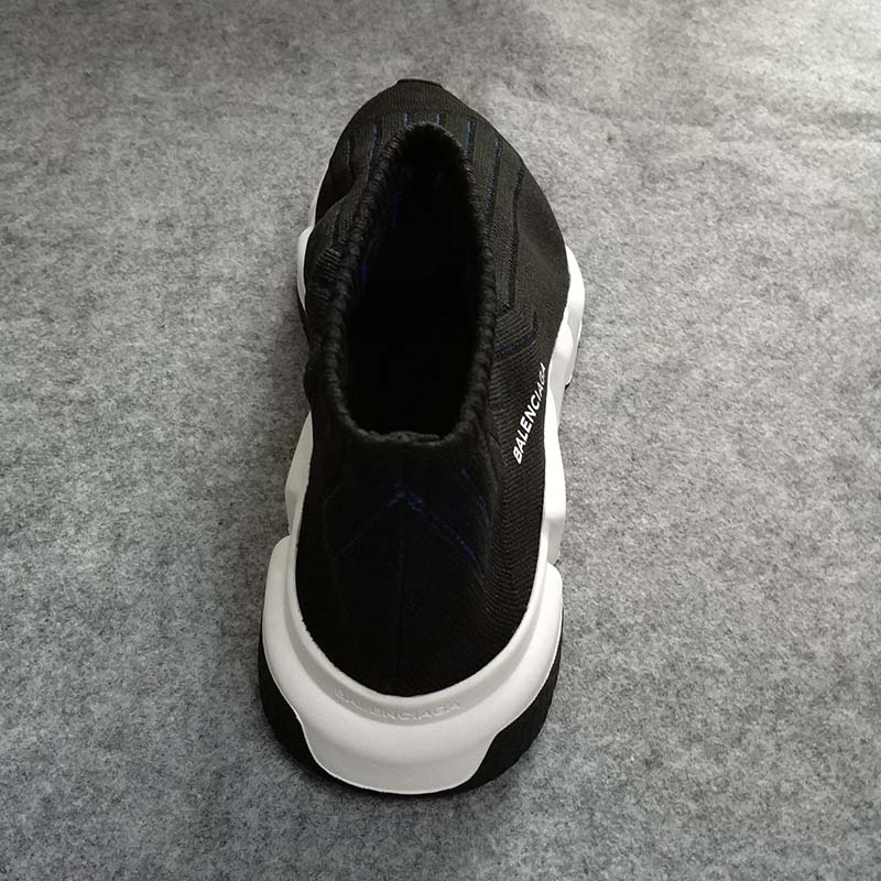 Balenciaga Men Speed Trainer Ribs Shoes Black - image 6