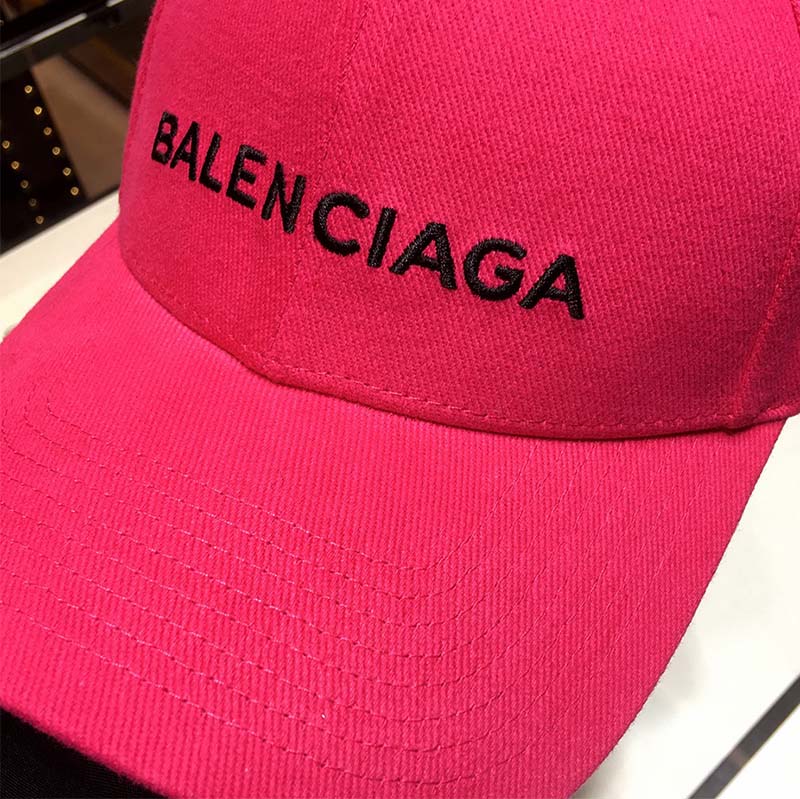 Balenciaga Unisex Classic Baseball Cap with Balenciaga Embroidered Logo-Pink - image 5