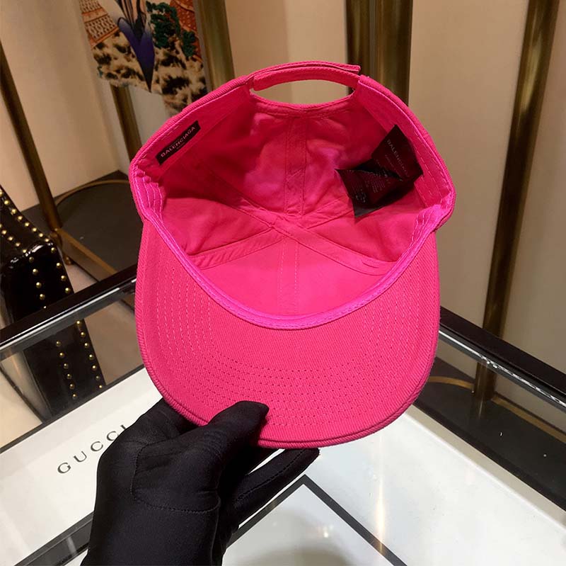 Balenciaga Unisex Classic Baseball Cap with Balenciaga Embroidered Logo-Pink - image 4
