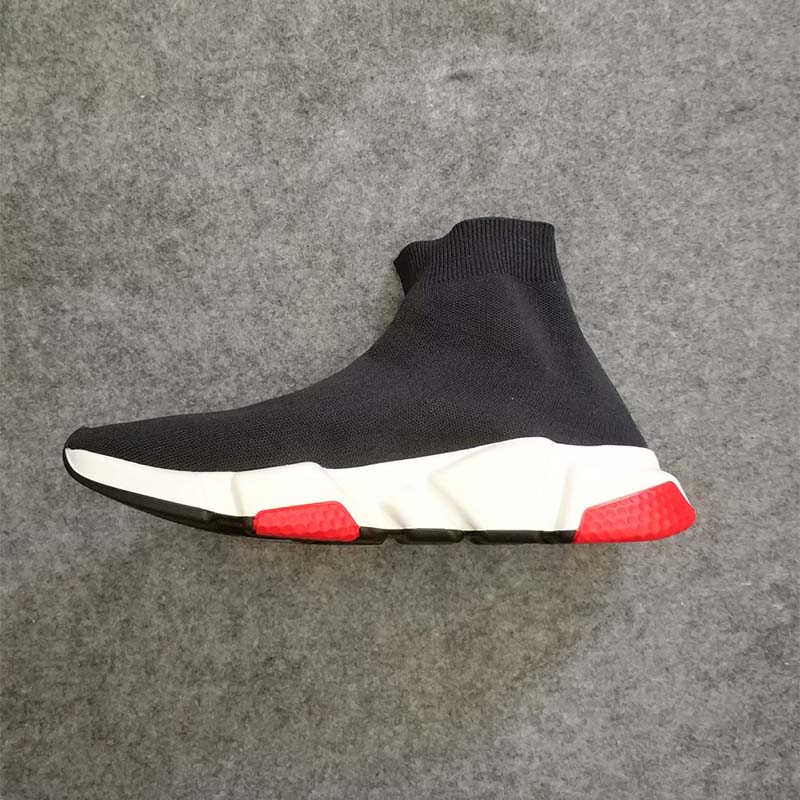 Balenciaga Unisex Shoes Speed Trainers with Tricolor Sole-Black - image 5