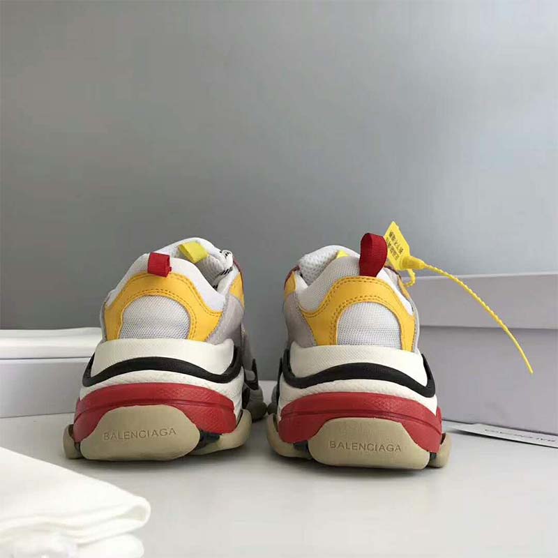 Balenciaga Unisex Shoes Triple S Trainers 10mm Heel-Pink - image 6
