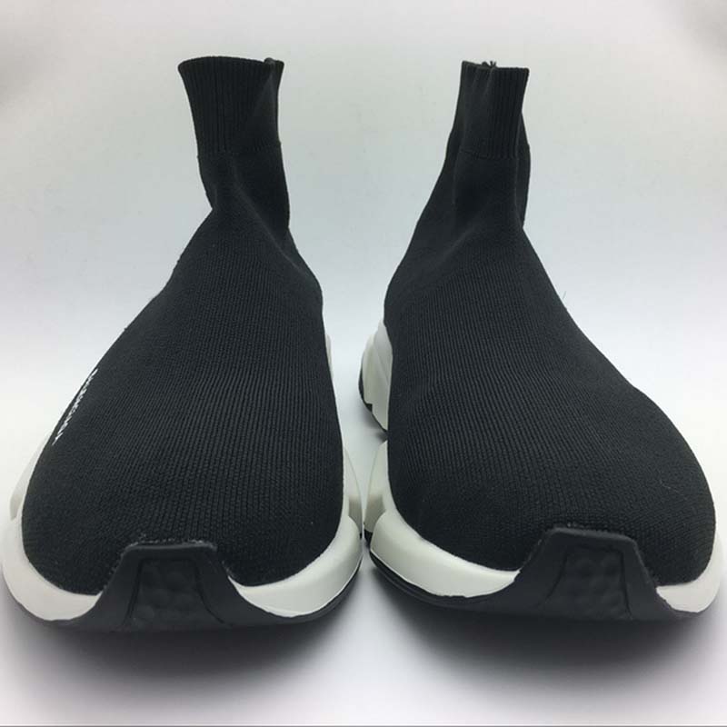 Balenciaga Unisex Stretch Mesh High Top Sneakers-Black - image 5