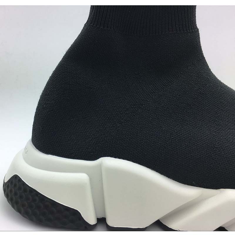 Balenciaga Unisex Stretch Mesh High Top Sneakers-Black - image 9