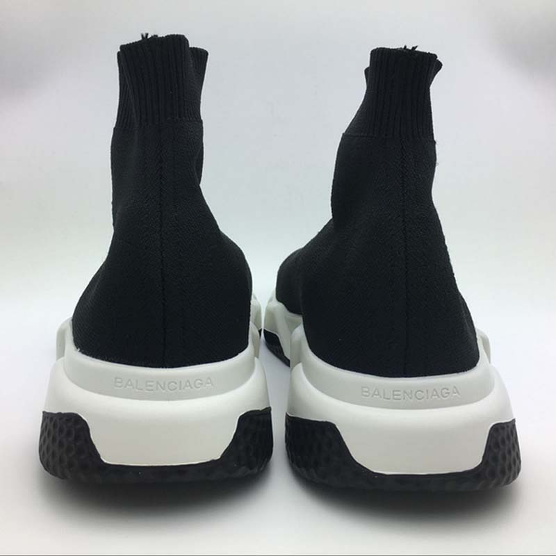 Balenciaga Unisex Stretch Mesh High Top Sneakers-Black - image 6