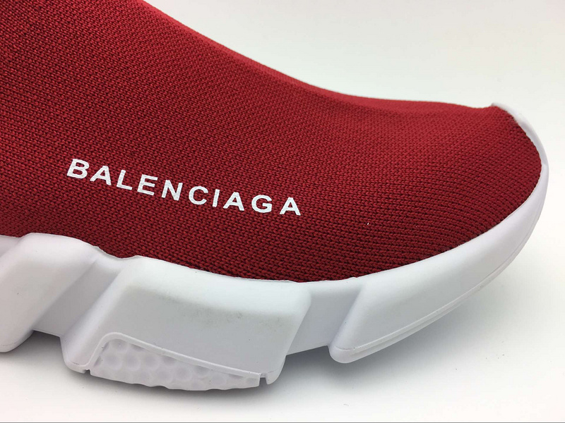 Balenciaga Unisex Stretch Mesh High Top Sneakers-Red - image 8
