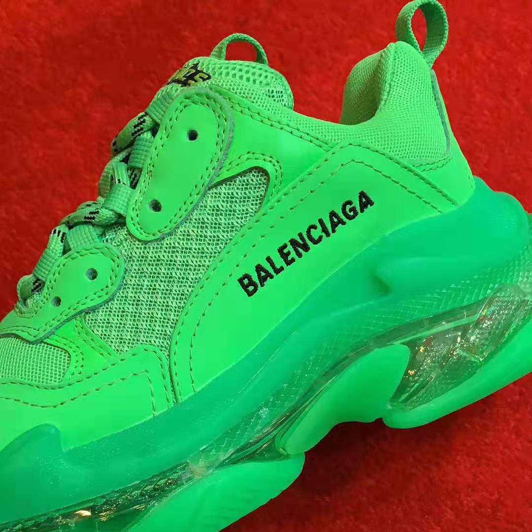 Balenciaga Unisex Triple S Clear Sole Trainers Oversized Multimaterial Sneakers - image 7