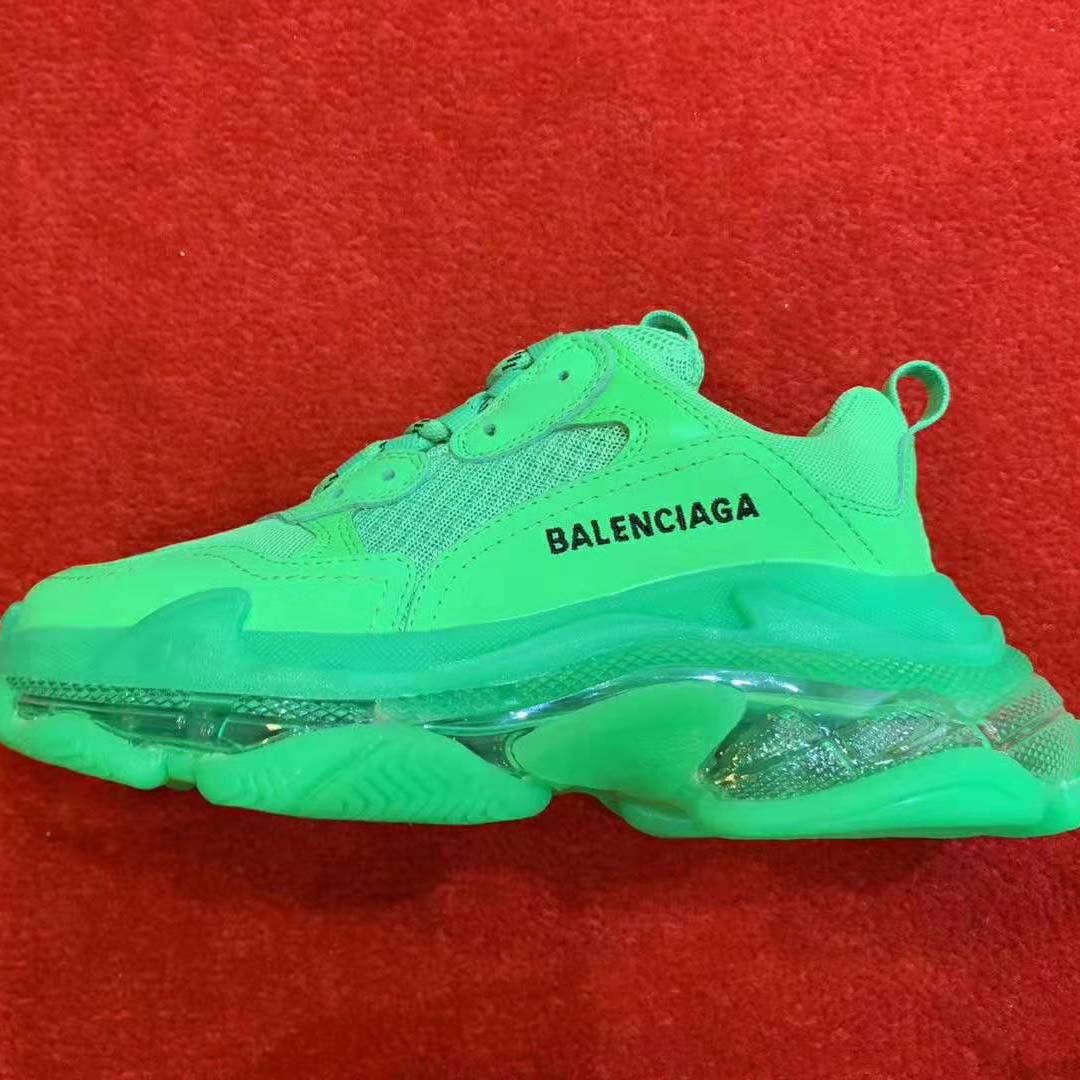 Balenciaga Unisex Triple S Clear Sole Trainers Oversized Multimaterial Sneakers - image 4