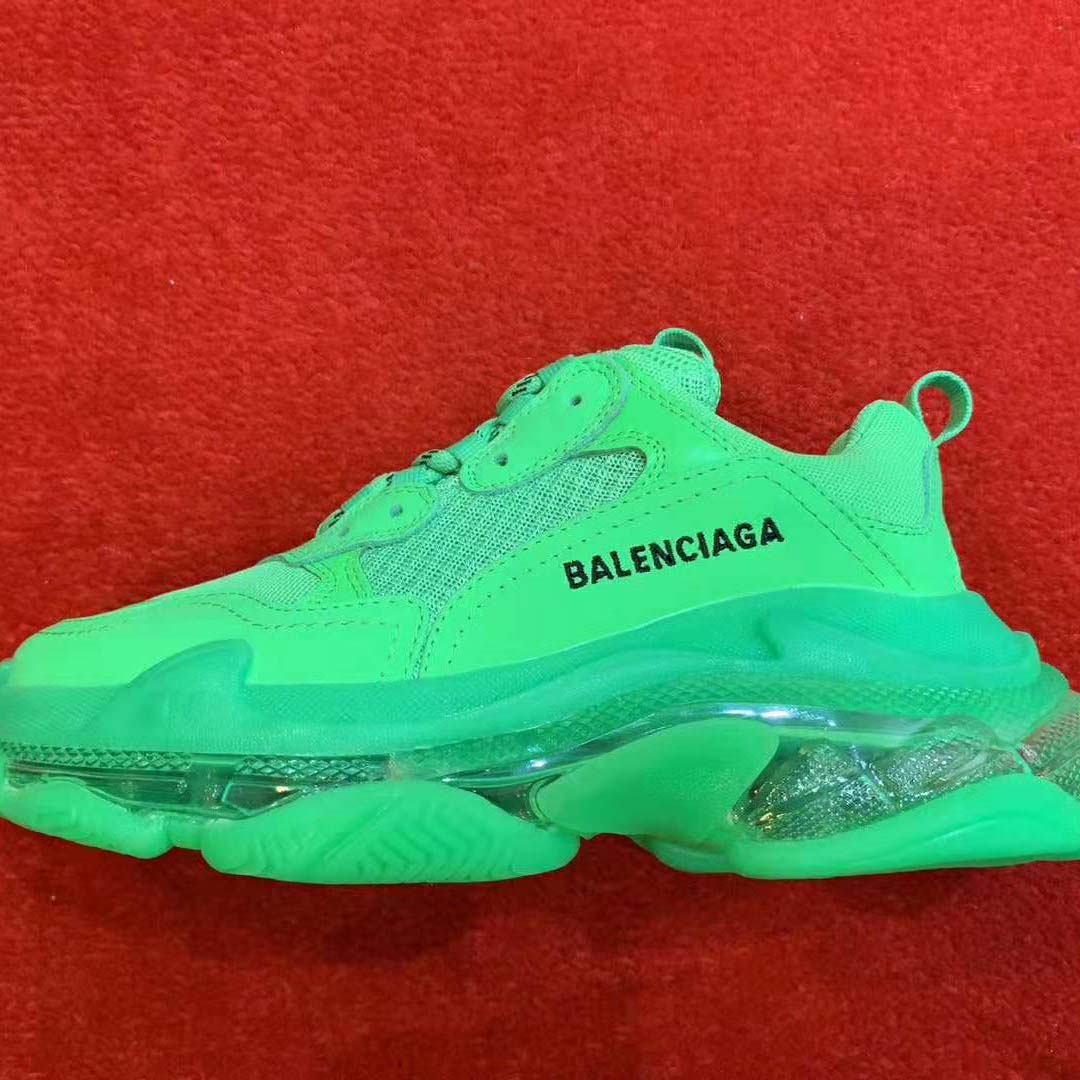 Balenciaga Unisex Triple S Clear Sole Trainers Oversized Multimaterial Sneakers - image 6